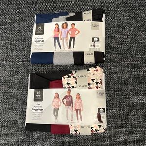 NWT Member's Mark Girls' Favorite 3-Pack Legging Bundle Size XS 4/5